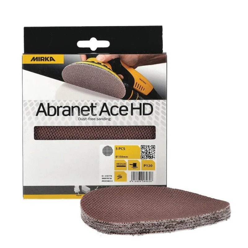 MIRKA Abranet Ace HD 150mm Ceramic Disc Abrasives 25-Pack - Image 4