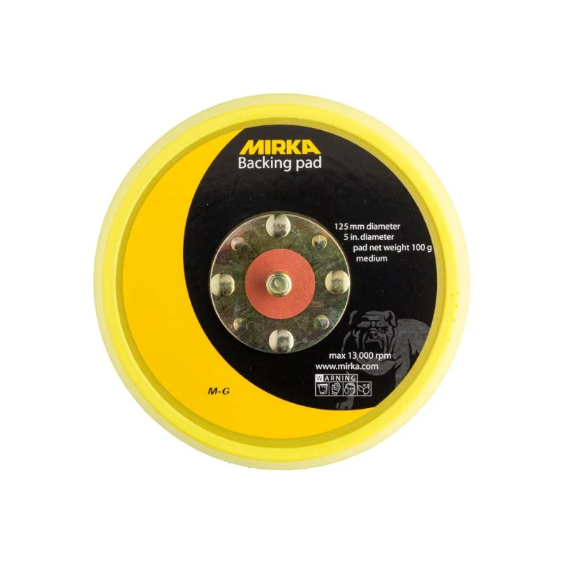 MIRKA Disc Grip 125mm Backing Pad (No Holes)