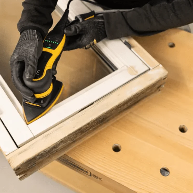 MIRKA DEOS II 663CV Delta 3.0mm Orbit 100x152x152mm Dustless Sander - Image 6