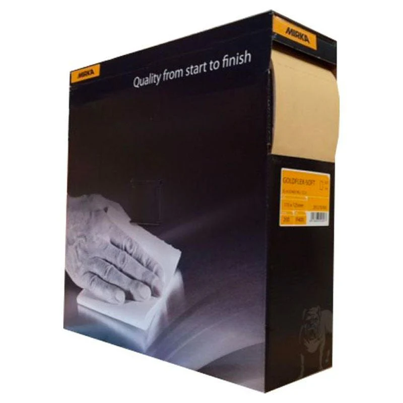 MIRKA Goldflex Soft 115 x 125mm Perforated Sanding Roll - Image 4