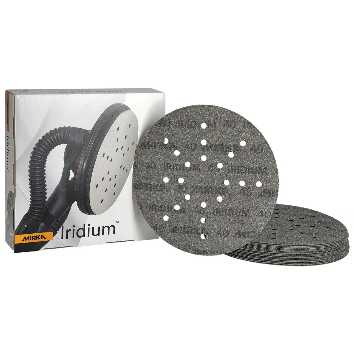 MIRKA Iridium 225mm Premium Paper Disc Abrasives 25-Pack