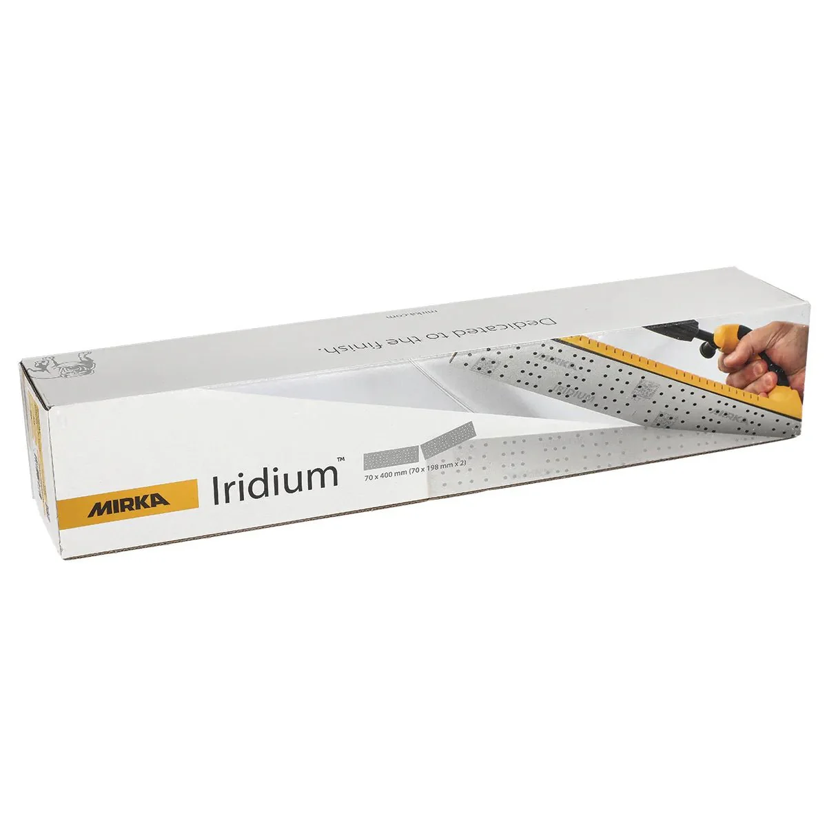 MIRKA Iridium 70 x 400mm Premium Paper Perforated Sheet Abrasives 100-Pack - Image 6