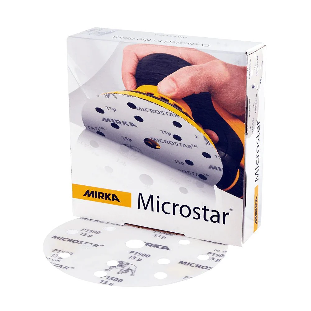 MIRKA Microstar 150mm Disc Film Abrasives 50-Pack