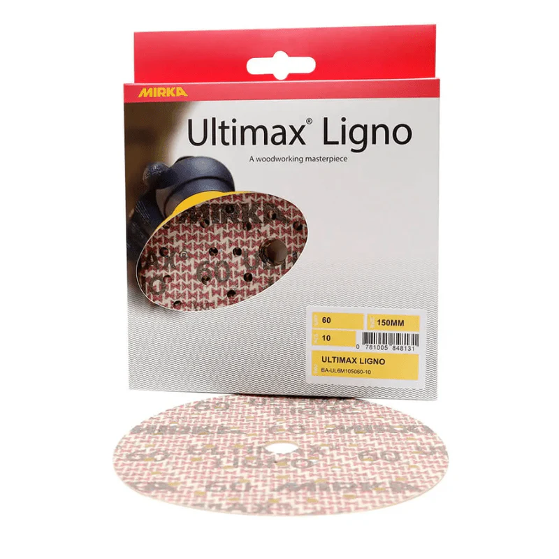MIRKA Ultimax Ligno Disc Abrasive 150mm 10-pack