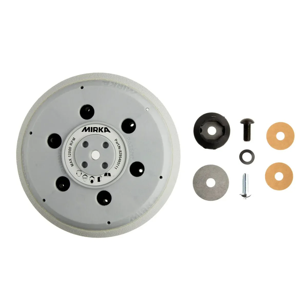 MIRKA Unipad 150 mm + M8 Backing Pad