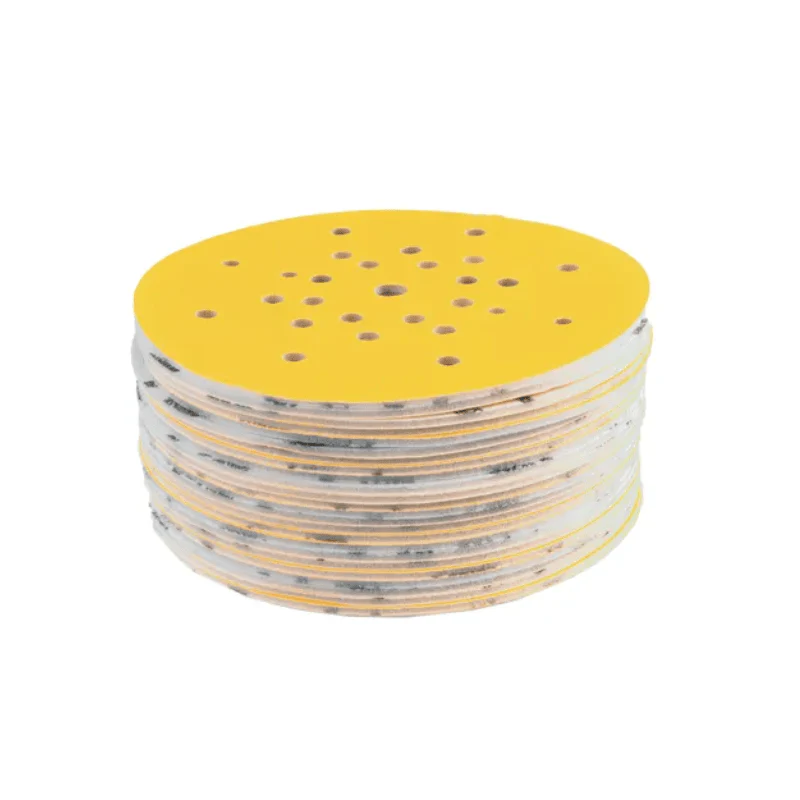 MIRKA Yellow Abrasive Soft Grip Ø 225 mm Grip 27 Holes 25 Pack - Image 3