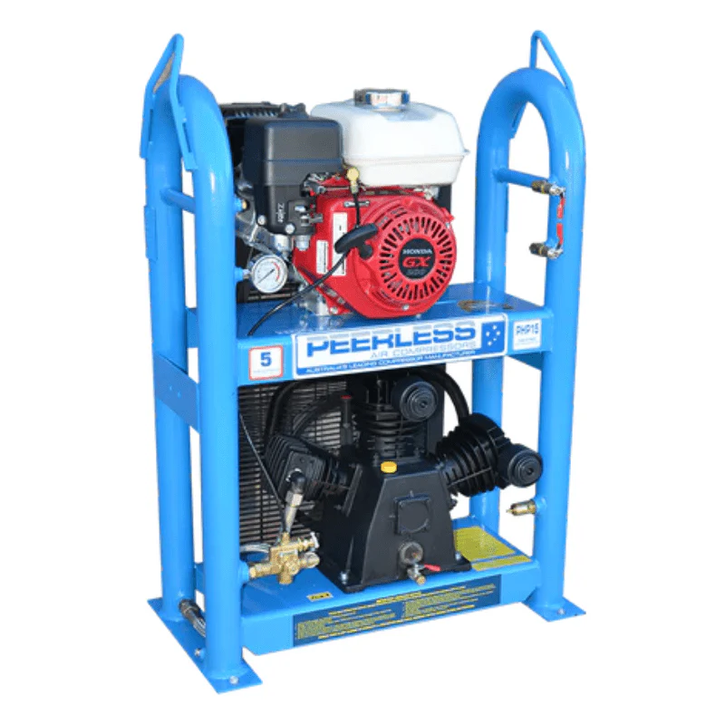 PEERLESS PHP15 Truckies Series Belt Drive Under & Over Petrol Air Compressor