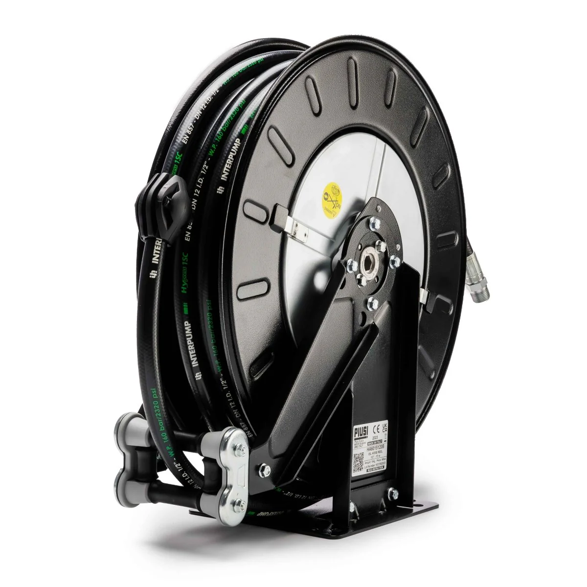 PIUSI Hose Reel Oil 1/2"x15m Spring Rewind - Image 2