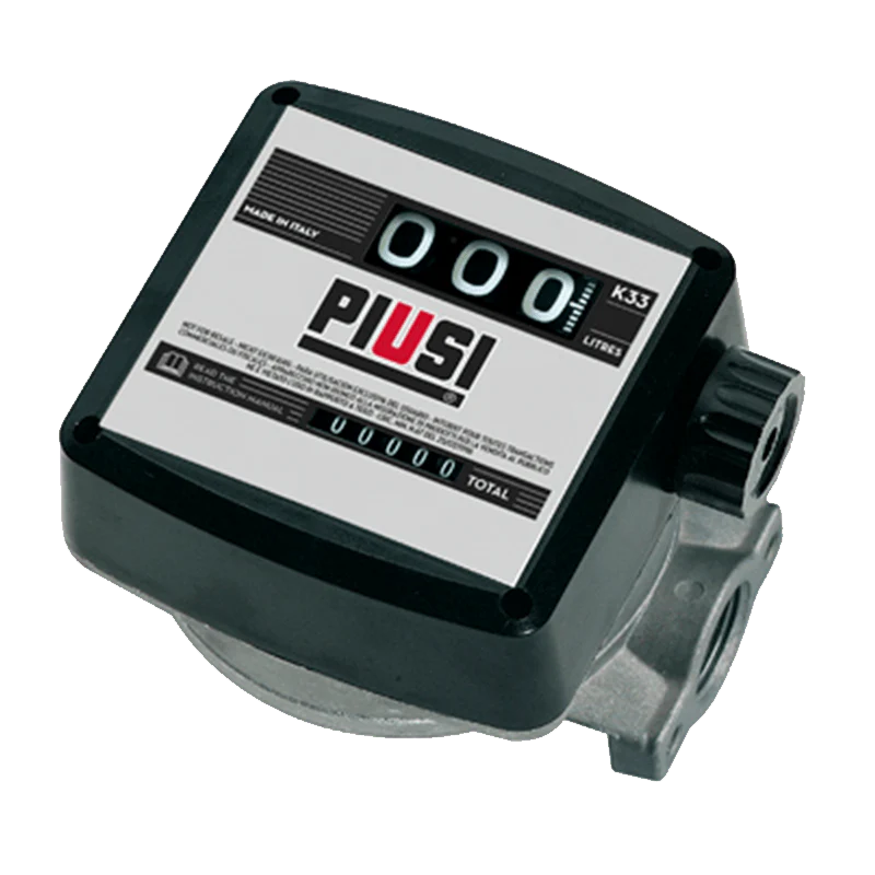 PIUSI K33 Meter Ver A 3 Digit Mechanical Diesel 20-120lpm - Image 2