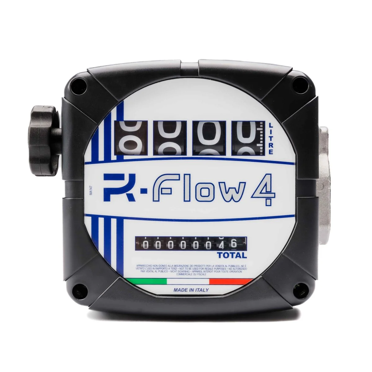 ADAM BY PIUSI 4 Digit Mechanical Meter with Oscillating Disc 25mm 20-120lpm Litre Display