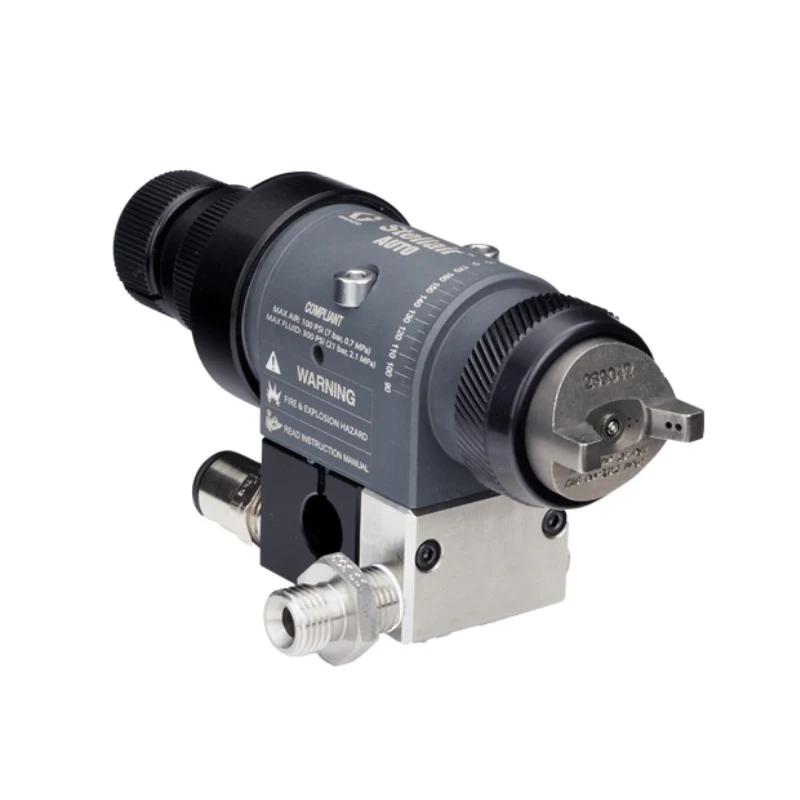 GRACO Stellair Automatic Air Spray Compliant Gun for General Industry with Manifolds, 0.055 Nozzle