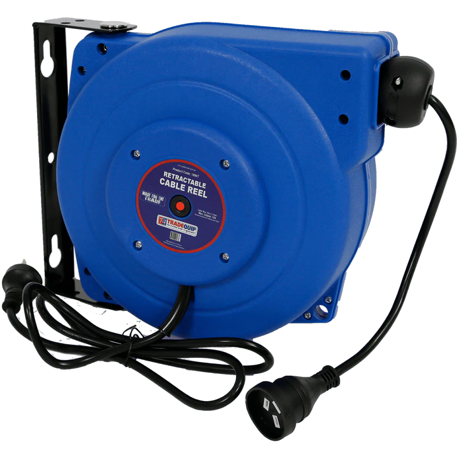 TRADEQUIP Retractable Cable Reel 10A x 15m