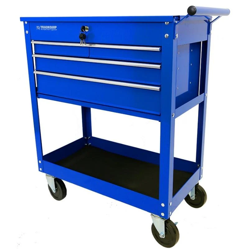 TRADEQUIP 4 Drawer Workshop Tool Trolley - Image 3