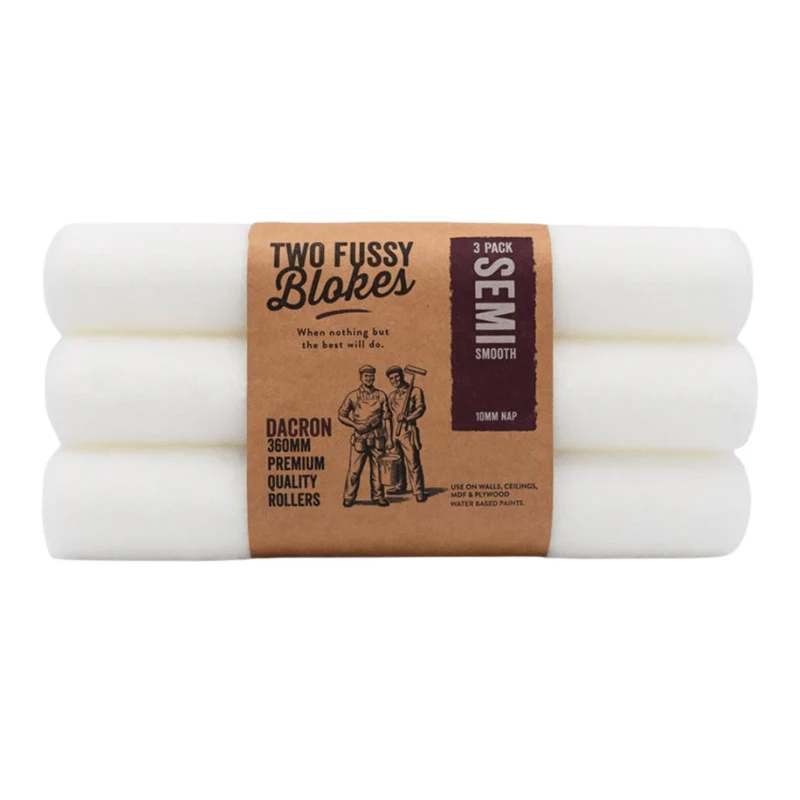 TWO FUSSY BLOKES 10mm Nap 360mm Dacron Paint Rollers