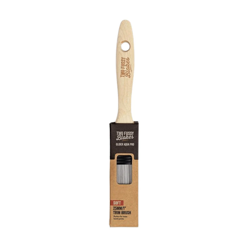 TWO FUSSY BLOKES 25mm Soft Glider Aqua Pro Trim Brush
