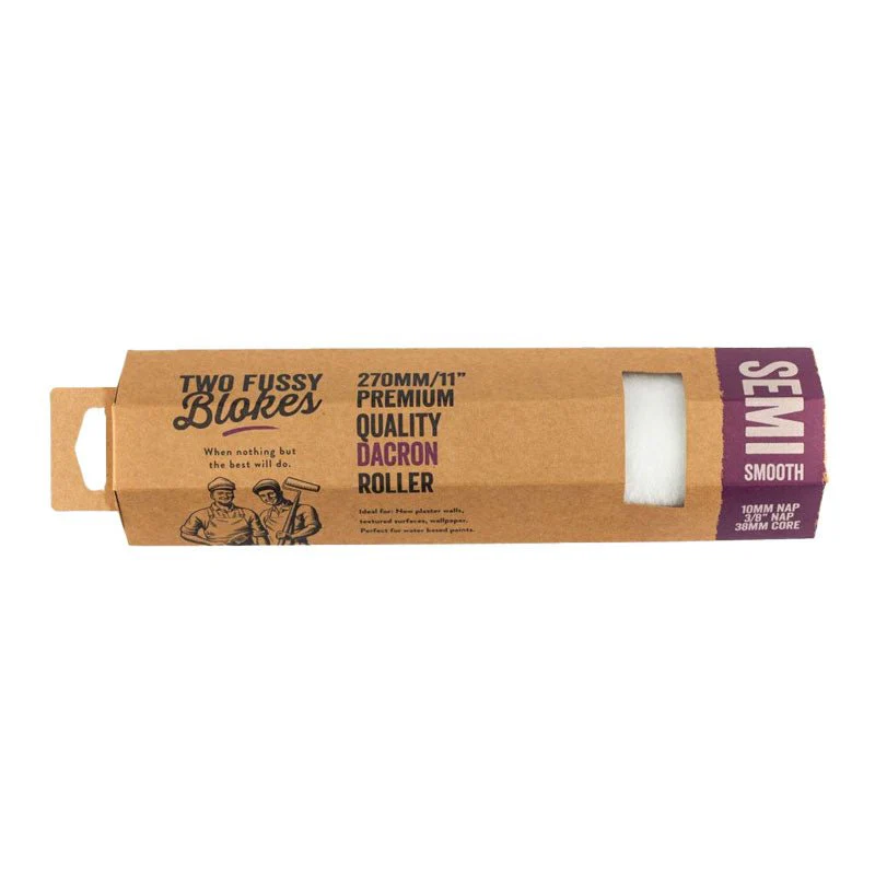 TWO FUSSY BLOKES 10mm Nap Dacron Paint Rollers 270mm