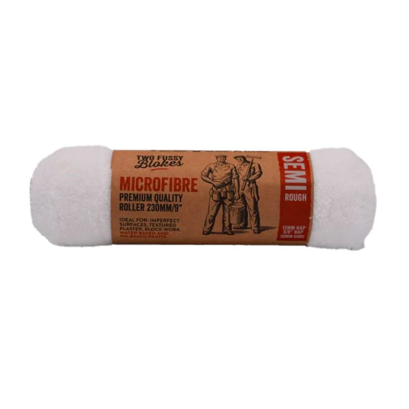 TWO FUSSY BLOKES 15mm Nap Microfibre Paint Roller 230mm