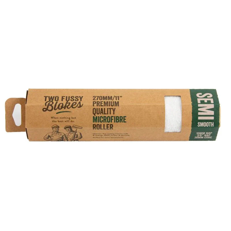 TWO FUSSY BLOKES 10mm Nap Microfibre Paint Roller 270mm