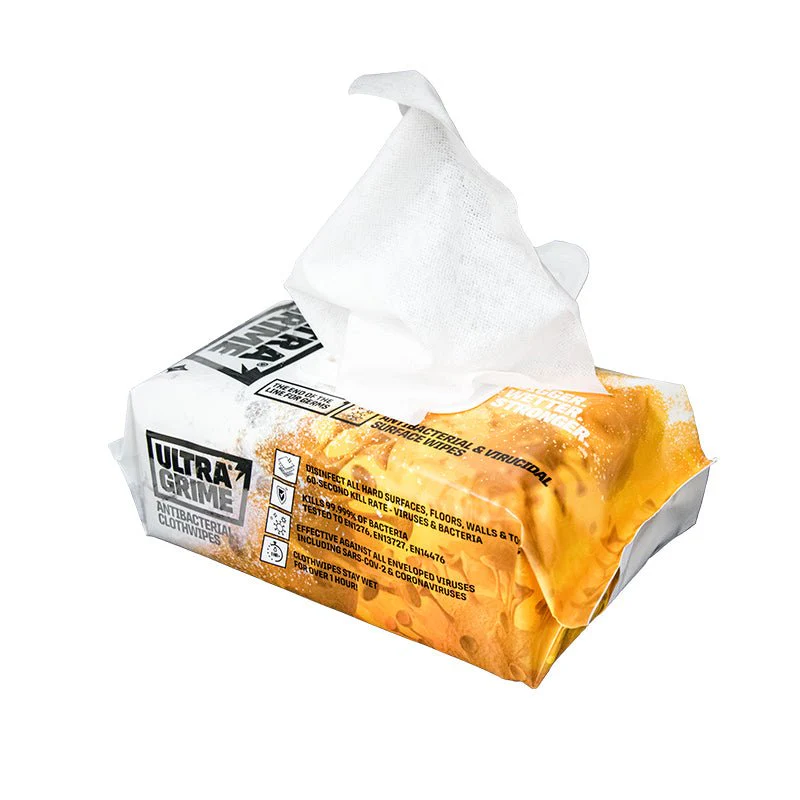 ULTRAGRIME Pro XXL+ Antibacterial Cloth Wipes 100 Huge Wipes - Image 3