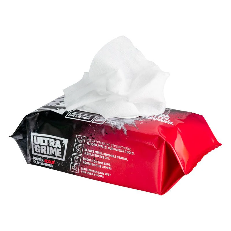 ULTRAGRIME Pro XXL+ Power Scrub Industrial Wipes 80 Huge Wipes - Image 3