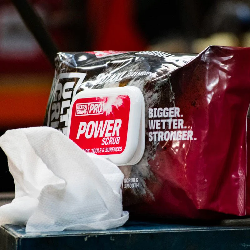 ULTRAGRIME Pro XXL+ Power Scrub Industrial Wipes 80 Huge Wipes - Image 4