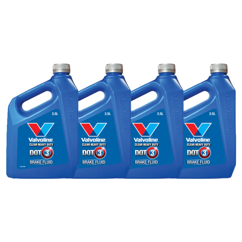 VALVOLINE DOT 3 Clear Brake Fluid 2.5 Litres Box of 4