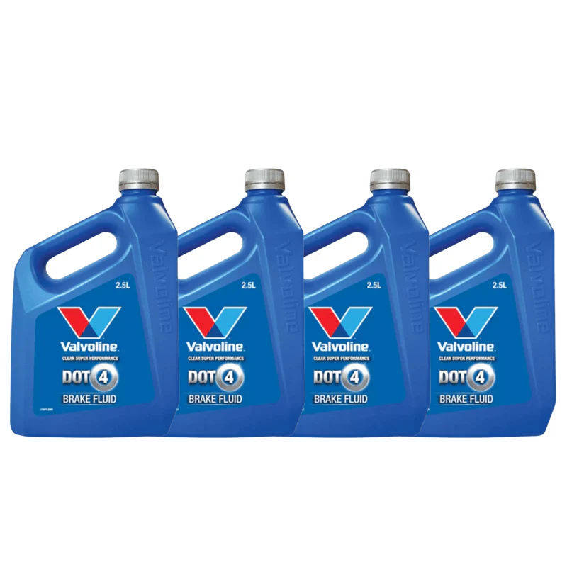 VALVOLINE DOT 4 Clear Brake Fluid 2.5 Litres Box of 4